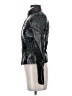 New Look 100% Polyurethane Metallic Black Jacket Size S (estimated) - photo 5