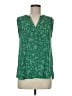 Unbranded 100% Polyester Green Sleeveless Blouse Size M - photo 1