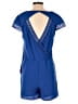 19 Cooper 100% Polyester Color Block Blue Romper Size M - photo 2