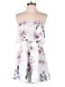 L'Atiste by Amy 100% Polyester Floral White Romper Size L - photo 1