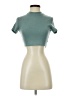Shein Teal Short Sleeve Turtleneck Size S - photo 1