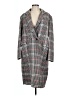 Derek Lam Collective Plaid Gray Coat Size 4852 - photo 1