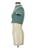 Shein Teal Short Sleeve Turtleneck Size S - photo 5
