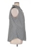 Talbots Houndstooth Gray Sleeveless Button-Down Shirt Size 16 - photo 4