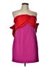 Toccin Color Block Red Purple Cocktail Dress Size 12 - photo 1