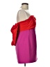 Toccin Color Block Red Purple Cocktail Dress Size 12 - photo 4
