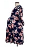 Hello Miz Blue Casual Dress Size Lg Maternity - photo 5