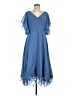 JJ's House 100% Polyester Blue Cocktail Dress Size 28 waist - photo 1