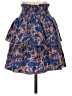 Universal Thread 100% Cotton Paisley Blue Casual Skirt Size XS - photo 2