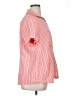 A.L.C. Stripes Pink Short Sleeve Button-Down Shirt Size 1X - photo 4