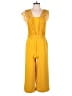 Spense Solid Yellow Jumpsuit Size 10 - photo 1