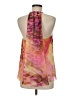 Jennifer Lopez 100% Polyester Pink Sleeveless Blouse Size M - photo 2