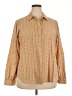 Lane Bryant Polka Dots Tan Long Sleeve Blouse Size 18 - 20 Plus - photo 1