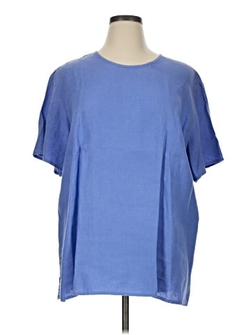 Flax Short Sleeve Blouse (view 1)