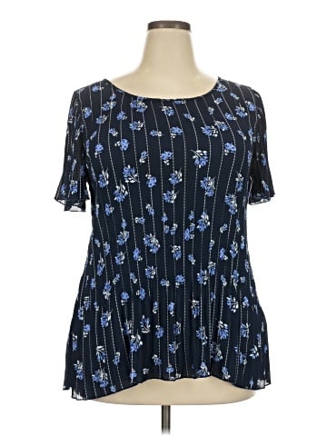 Como Blu Short Sleeve Blouse (view 1)