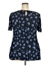 Como Blu 100% Polyester Blue Short Sleeve Blouse Size XXL - photo 2