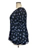 Como Blu 100% Polyester Blue Short Sleeve Blouse Size XXL - photo 5