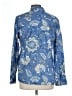 J. McLaughlin Paisley Blue Long Sleeve Button-Down Shirt Size XL - photo 2