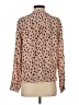 Amour Vert Animal Print Tan Long Sleeve Blouse Size S - photo 2