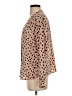 Amour Vert Animal Print Tan Long Sleeve Blouse Size S - photo 5