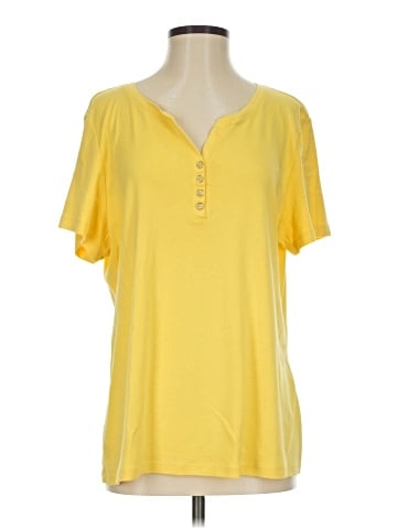 Karen Scott Short Sleeve Blouse (view 1)