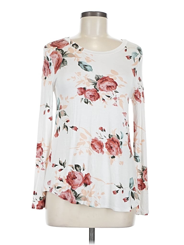 Pre-owned 12pm By Mon Ami Long Sleeve Blouse In Ivory