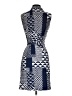 J. McLaughlin Graphic Blue Casual Dress Size S - photo 2