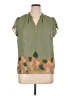 DR2 100% Polyester Green Short Sleeve Blouse Size XL - photo 1