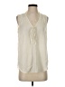 Banana Republic 100% Polyester Ivory Sleeveless Blouse Size S - photo 1