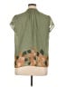 DR2 100% Polyester Green Short Sleeve Blouse Size XL - photo 2