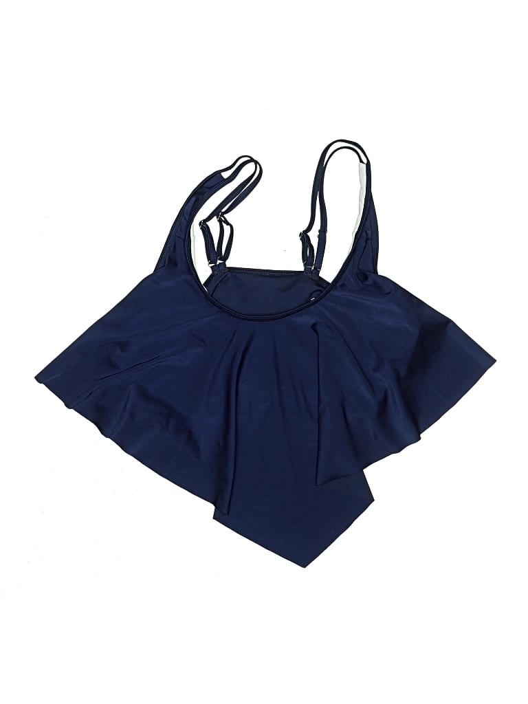 Pre-owned Unbranded Swimsuit Top Blue Swimwear