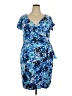 Assorted Brands Print Blue Casual Dress Size XXL - photo 1