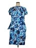 Assorted Brands Print Blue Casual Dress Size XXL - photo 2