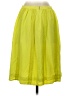 J.Crew 100% Silk Solid Yellow Silk Skirt Size 0 - photo 2