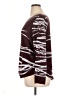 Nic + Zoe Animal Print Burgundy Pullover Sweater Size XL - photo 5