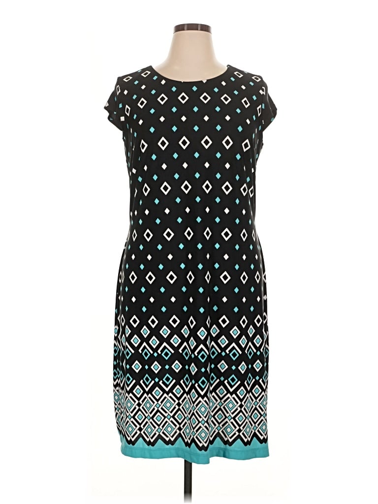 Pre-owned Liz Claiborne Casual Dress In Teal