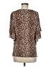 Cupio Brown Short Sleeve Blouse Size M - photo 2