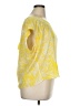 Jennifer Lopez 100% Polyester Yellow Short Sleeve Blouse Size XL - photo 4