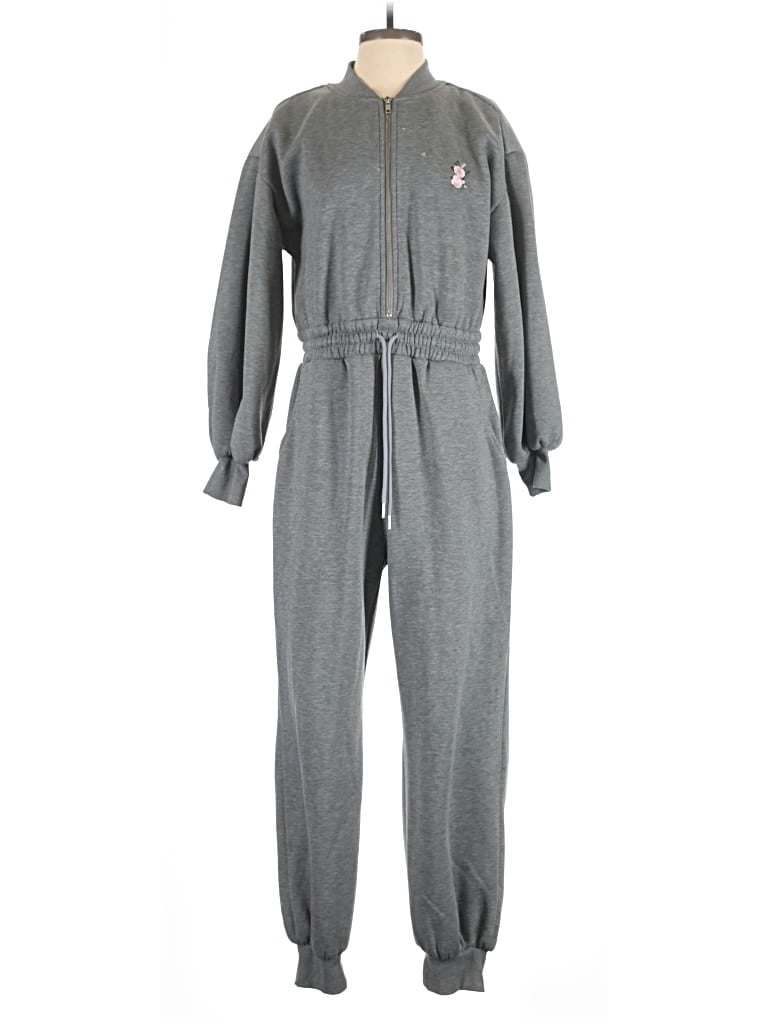 Pre-owned For Love & Lemons Jumpsuit In Gray