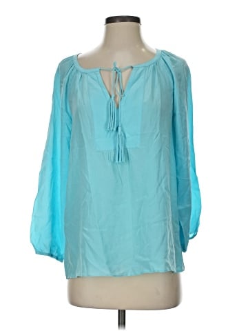 Tyler Boe 3/4 Sleeve Silk Top (view 1)