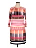 Eliza J Graphic Orange Casual Dress Size 16 - photo 1
