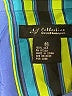 Assorted Brands 100% Silk Stripes Blue 3/4 Sleeve Silk Top Size 10 - photo 7