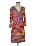 White Mark Paisley Orange Casual Dress Size L - photo 1