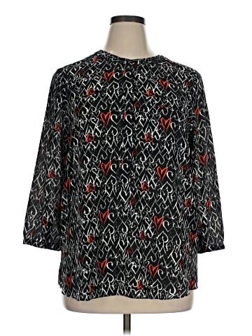 Not Your Daughter's Jeans 3/4 Sleeve Blouse (view 1)