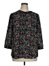 Not Your Daughter's Jeans 100% Polyester Black 3/4 Sleeve Blouse Size XL - photo 1