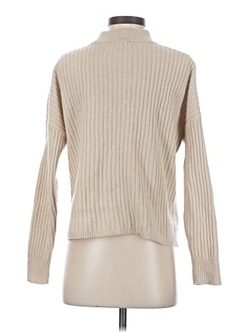 Madewell (Re)sourced Cashmere Ribbed Mockneck Pullover Sweater (view 2)