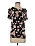 Justify Floral Black Short Sleeve T-Shirt Size S (estimated) - photo 1