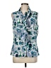 Tahari by ASL Blue Sleeveless Blouse Size M - photo 1