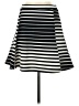 Silence and Noise Stripes Black Casual Skirt Size S - photo 1