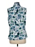 Tahari by ASL Blue Sleeveless Blouse Size M - photo 2